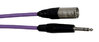 Patchkabel XLRm/Klinke, sym., 0,3 Meter, violett