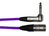 Patchkabel XLRm/Klinke gew, sym, 0,3 Meter, violett